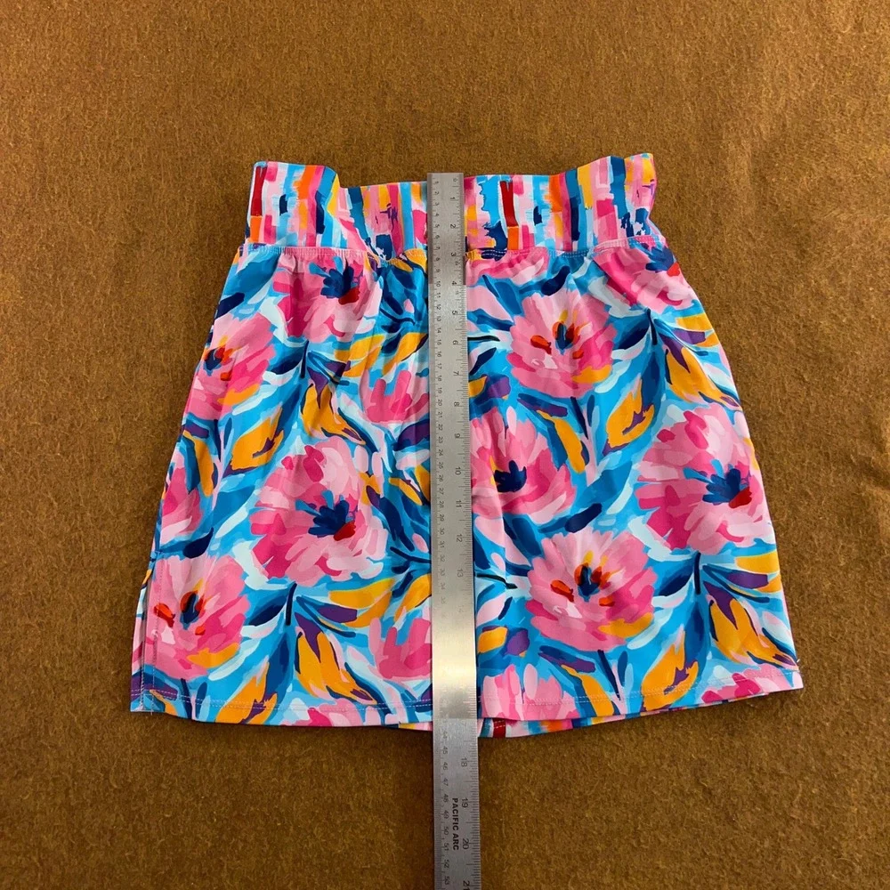 SkortObsession Womens Small Multi Color Floral Active Fitness Skort NWT